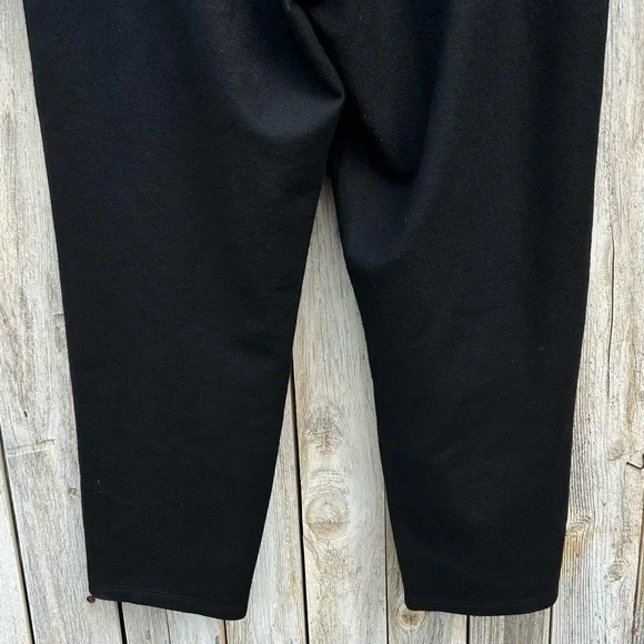 NWT Eileen Fisher Boiled Wool Jersey Carrot Pant Black M - Picture 14 of 16